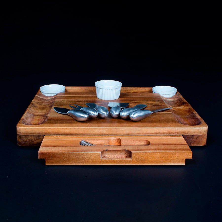 TABLA DE QUESOS ACACIA + 12 HERRAMIENTAS