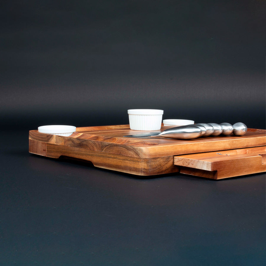 TABLA DE QUESOS ACACIA + 12 HERRAMIENTAS